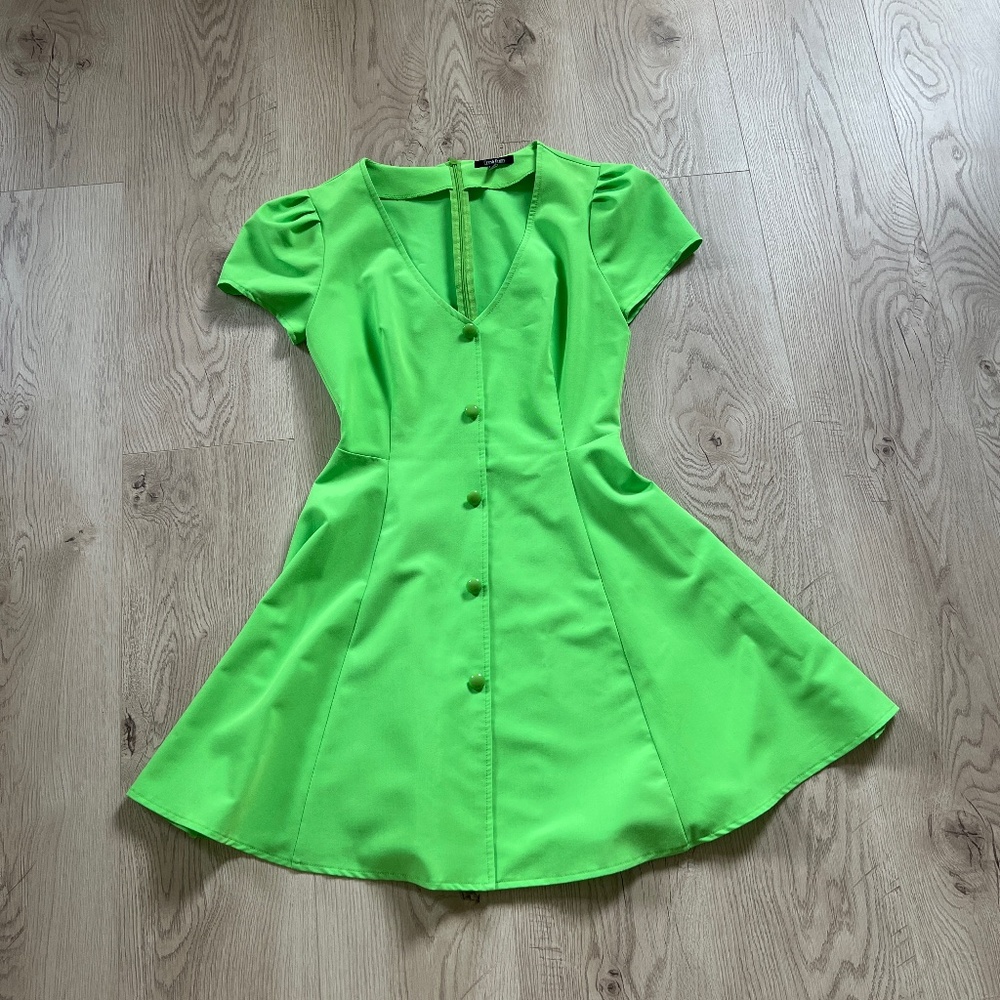 Lime Green Mini Dress Sz. M